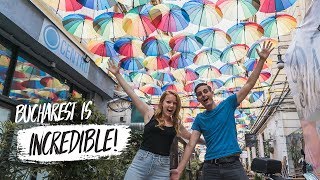 Bucharest STREET TOUR! - Secret Cafes & Hidden Street Art! (Bucharest, Romania)
