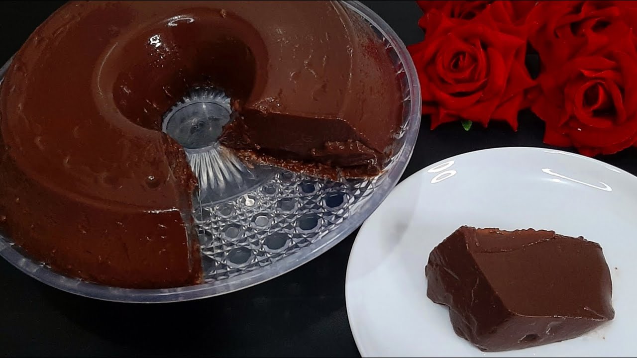 PUDIM DE CHOCOLATE CREMOSO I NÃO VAI AO FORNO I CHOCOLATE PUDDING