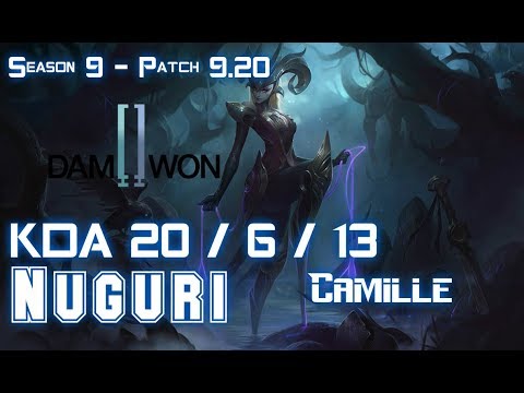 DWG Nuguri CAMILLE vs TALON Top - Patch 9.20 EUW Ranked