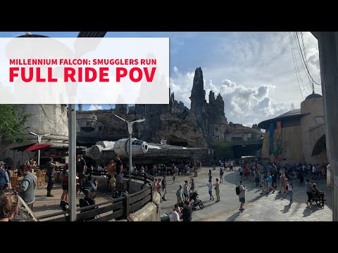 Millennium Falcon: Smugglers Run | Full Ride | Single Rider Line | 10.21.21 | Engineer Position