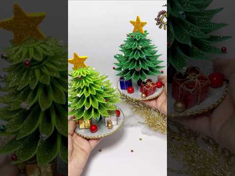🎄hermosos arbolitos navideños❣️ de foami o goma Eva #diy #christmas #homedecor #craft #ideas #art