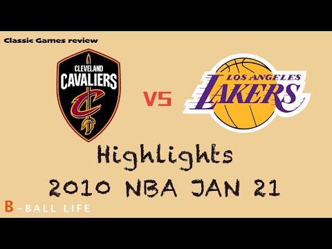 Cavaliers vs Lakers / Lebron  vs  Kobe Game Highlights 2010 Jan 21