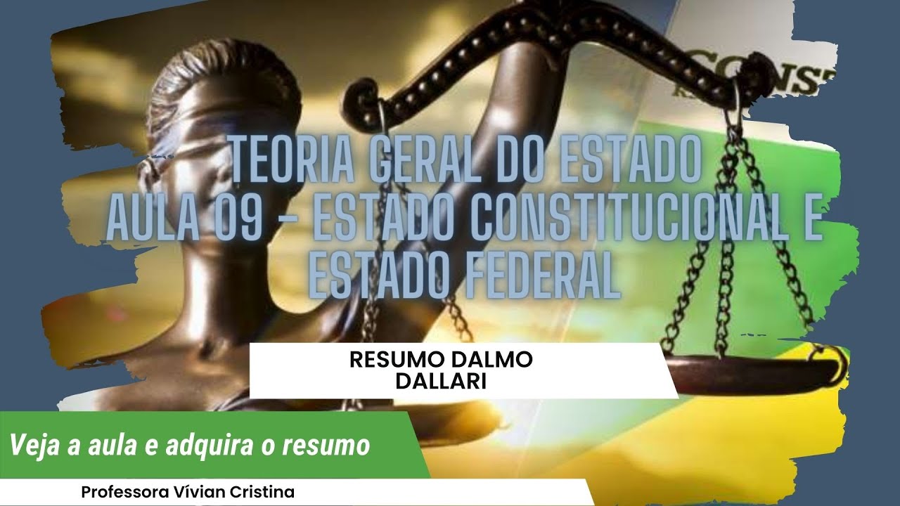 Aula 9 Teoria Geral do Estado Estado Constitucional e Estado Federal, Dalmo Dallari, Vívian Cristina