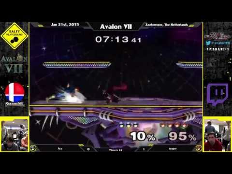 Avalon VII - Ace (C. Falcon) vs reaper (Marth) - SSBM Singles Winners R4