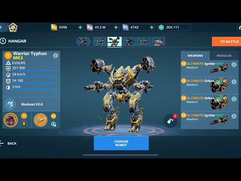 Typhon Insane Ultimate Orkan Igniter | War Robot Gameplay