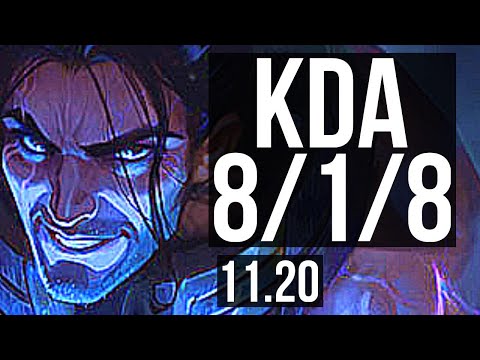 SYLAS vs SHEN (TOP) | 8/1/8, Dominating, Rank 13 Sylas, Rank 26 | KR Challenger | v11.20
