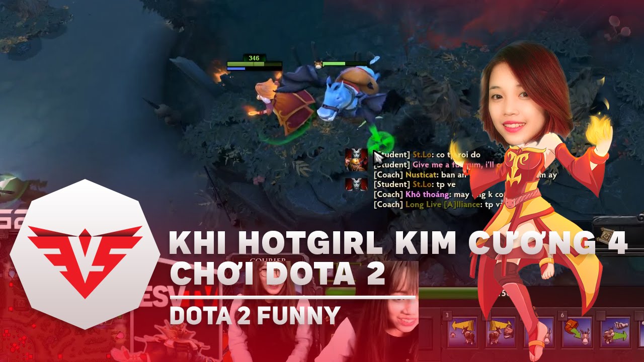 Khi Hot Girl LMHT hạng Kim cương 4 chơi Dota 2