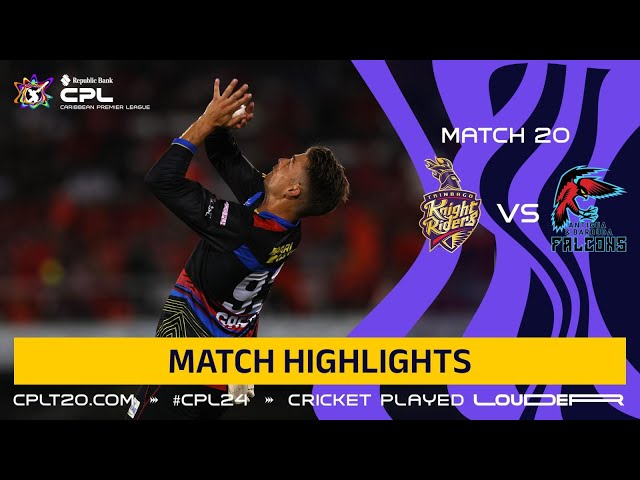 Highlights | Trinbago Knight Riders vs. Antigua and Barbuda Falcons | CPL 2024