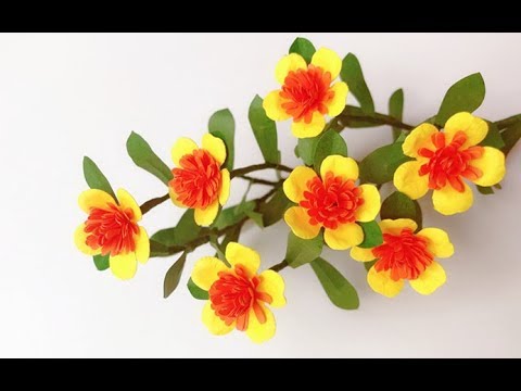 ABC TV | How To Make Portulaca Oleracea Paper Flower With Shape Punch - Craft Tutorial