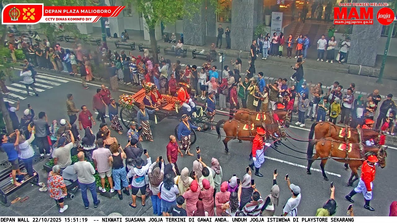 Live webcam view of Plaza Malioboro Mall Entrance
