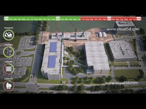 CONSTRUCTION ANIMATION #BIM #'4d #REVIT