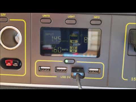 Goal Zero Yeti 1400 with Boulder 200 Briefcase - Load-testing