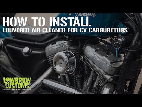How To Install - Louvered Air Cleaner for CV Carburetors on a Harley-Davidson Sportster