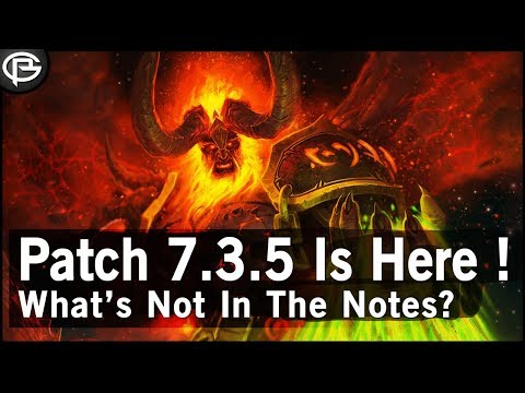 7.3.5 Tomorrow! - What's Not in the Patch Notes?