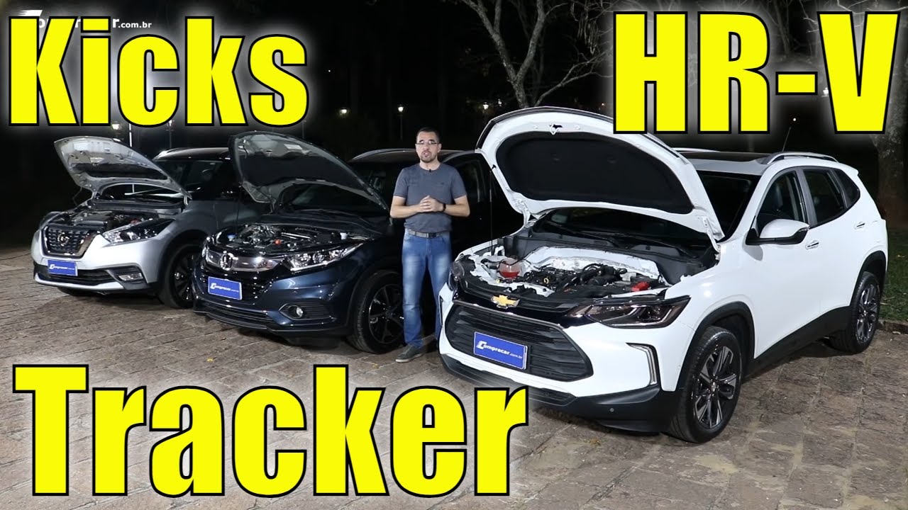 Comparativo Nissan Kicks x Honda HR-V x Chevrolet Tracker