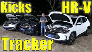Nissan Kicks x Honda HR-V x Chevrolet Tracker