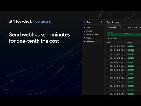Hookdeck Outpost 소개 영상