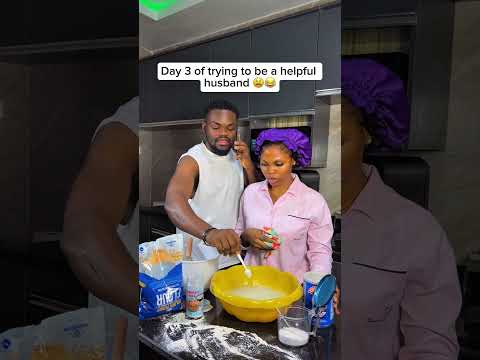 Husband trying to help out in the kitchen 🤣🤣 #funny #comedyshorts #comedy