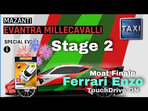 Asphalt 9 - Mazzanti Millecavalli SE - Stage 2 - First BP Won - 4☆ Ferrari Enzo - TouchDrive