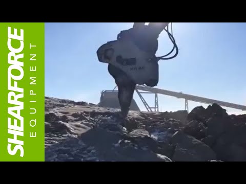 Xcentric Ripper Excavating Frozen Ground in Northern Alberta