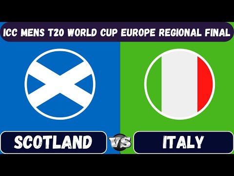 Scotland vs Italy live | SCO vs ITA Match 10 |ICC Men T20 WC Europe Final Live Scorecard Stream 2023