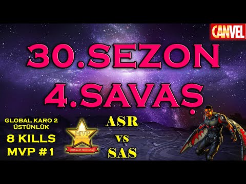 AW: A•S•R vs. •SAS• | S30W4 | 8 Dövüş, MVP #1 | YEDEKTEN BİRİNCİ ASİLE - Marvel Contest of Champions