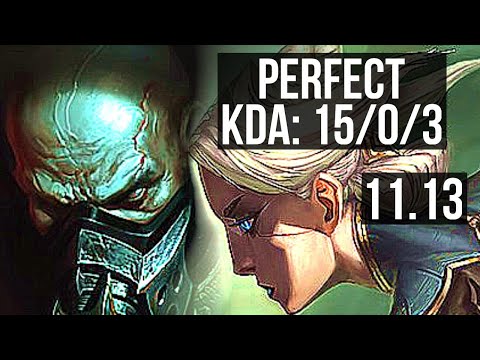 URGOT vs CAMILLE (TOP) | 15/0/3, Legendary, 500+ games | KR Diamond | v11.13