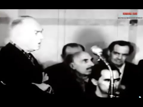 May 17, 1946 hearing and death sentence of Marshal Ion Antonescu