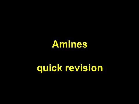 Quick Revision - Amines