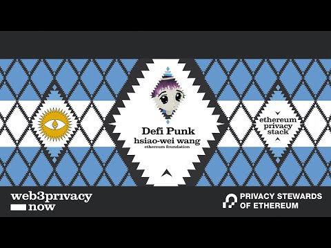 DeFi Punk by Hsiao Wei Wang || Ethereum Privacy Stack, Devconnect 2025 preview