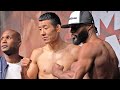 JEAN PASCAL & FANLONG MENG SQUARE UP AT WEIGH IN - AS BOTH GO FACE TO FACE AHEAD OF FIGHT
