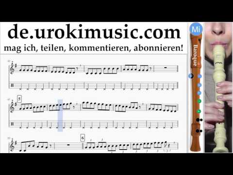 Blockflöte B. Lernen Pink - Just Give Me A Reason Teil#1 Blockflötenunterricht Noten Schule Lied