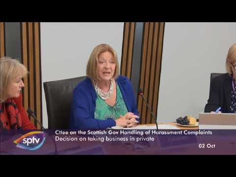 Committee on the Scottish Government Handling of Harassment Complaints - Part I - 2 October 2019