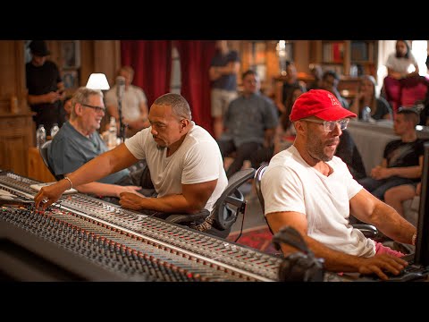 Timbaland, Jaycen Joshua and Dave Pensado producing a track at Studios La Fabrique