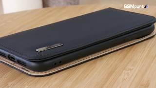 Dux Ducis Luxe Book Case Samsung Galaxy S10E Hoesje Echt Leer Zwart Hoesjes