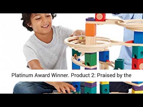 Award Winning Hape Quadrilla Wooden Marble Run Construction   The Cyclone & Quadrilla Wooden Marble