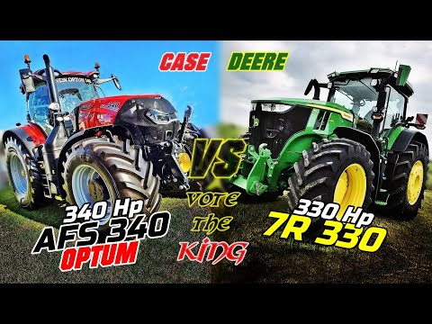 NEW!! Case 340 Optum VS Deere 7R 330 - [Comparison on 340 Hp Level/Which is better?] - 2023 NEW