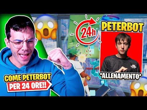 Mi *ALLENO* come PETERBOT per 1 GIORNO su FORTNITE!
