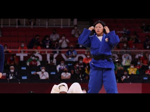 Japan's Shori Hamada won gold in the women's judo 78kg category at Tokyo 2020