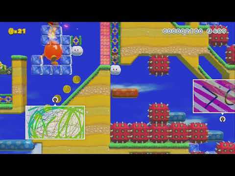 ↓↓HOLD DOWN↓↓ - Enjoy The Slide by Dannyh09 - Super Mario Maker 2 - No Commentary 1bt 1bu