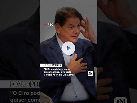 Cid afirma que Roberto Cláudio não deveria ter aceitado ser candidato em 2022: 'Em minha homenagem'