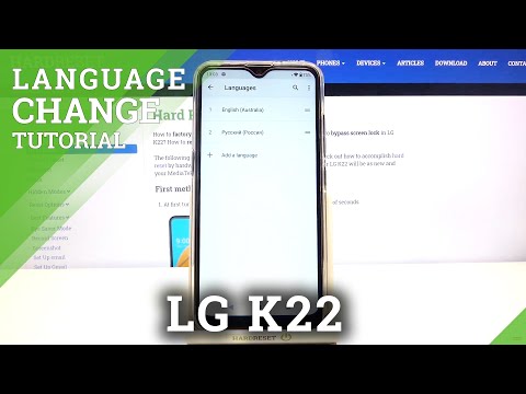 How to Change System Language in LG K22 – Language Settings