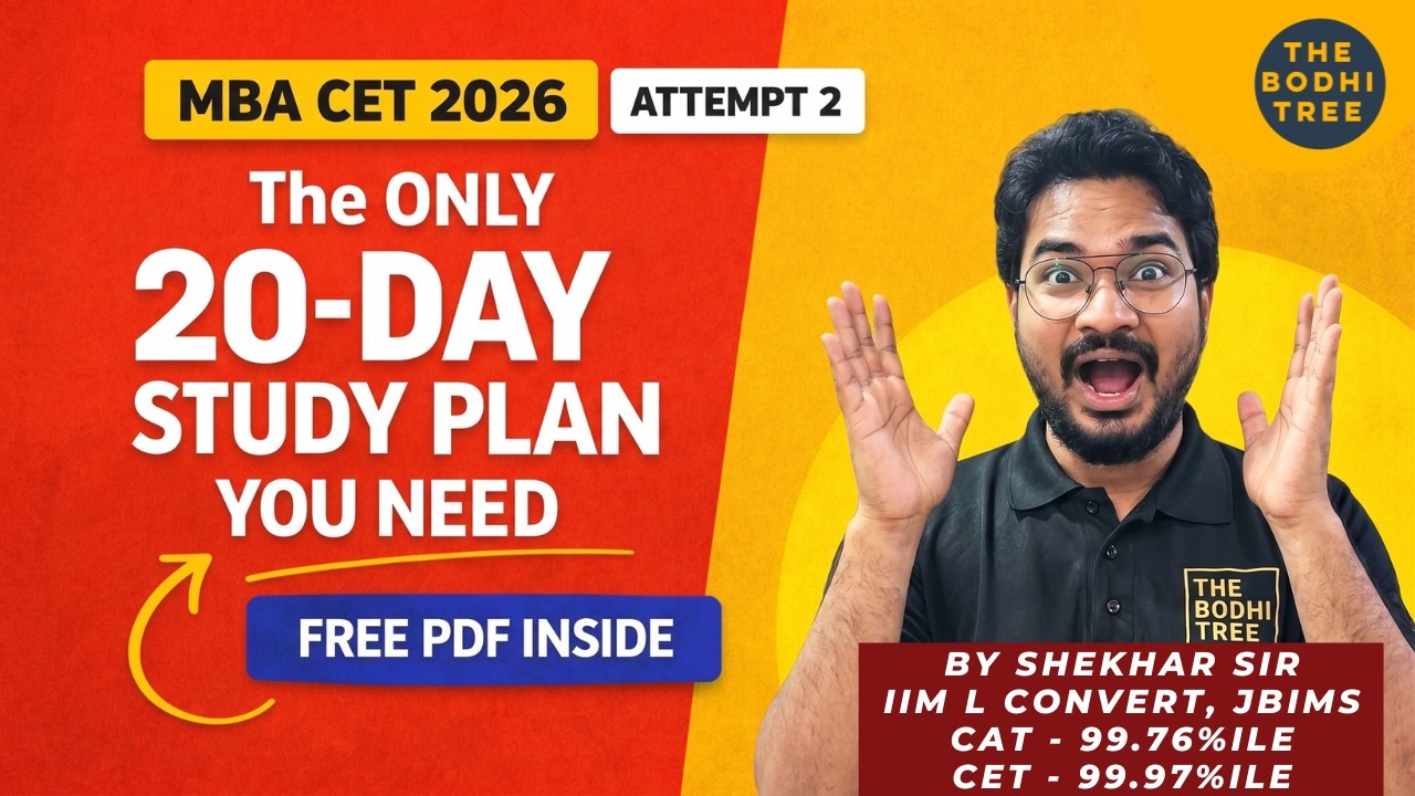 Crack MBA CET 2026: Your 20-Day Brutalist Blueprint to JBIMS
