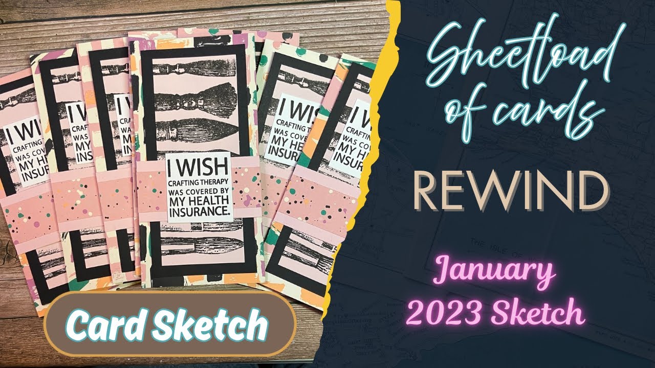 The perfect card size for 6x6 paper Sheetload Rewind to January 2023