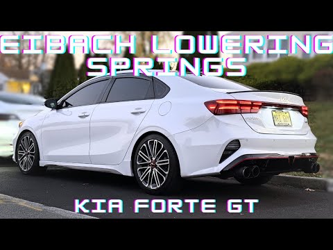 Lowering my Kia Forte GT with Eibach Pro Kit Lowering Springs!