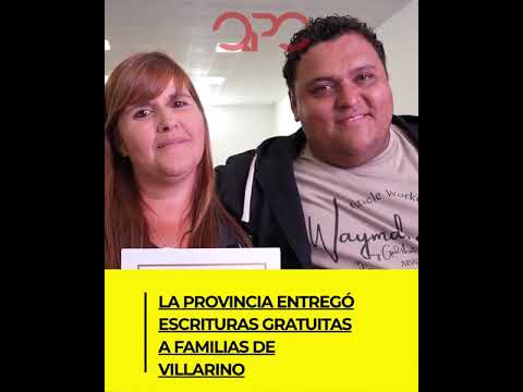 La Provincia entregó escrituras gratuitas a familias de Villarino
