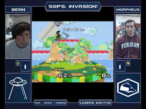 The Invasion Melee Singles - Morpheus (Peach, Fox) vs Bean (Marth) - Losers Round 4