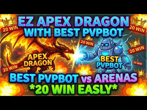 mope.io EZ APEX DRAGON WITH BEST PVPBOT AFTER GAME UPDATE! *20 WIN EASLY* *UNSTOPPABLE BOT!*