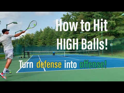 How to Hit HIGH Balls in Tennis - Forehand Guide