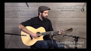 Video thumbnail for Taylor 854ce 12-String Limited (Sitka/Cocobolo) played by Dustin Furlow by Cedar Rock Studio Guitar Gallery
